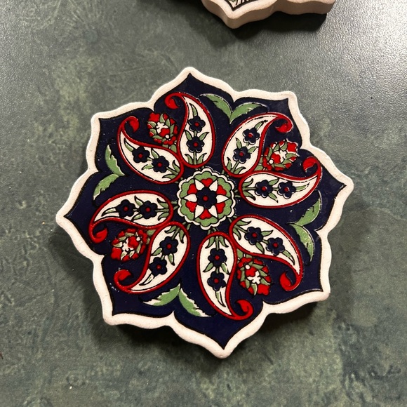 Neiman Marcus Limited Edition Italian Coaster Set of 4 - Picture 2 of 5